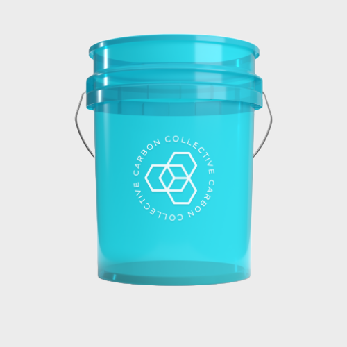 Kbelík Carbon Collective Clear Teal Detailing Bucket (20 l)